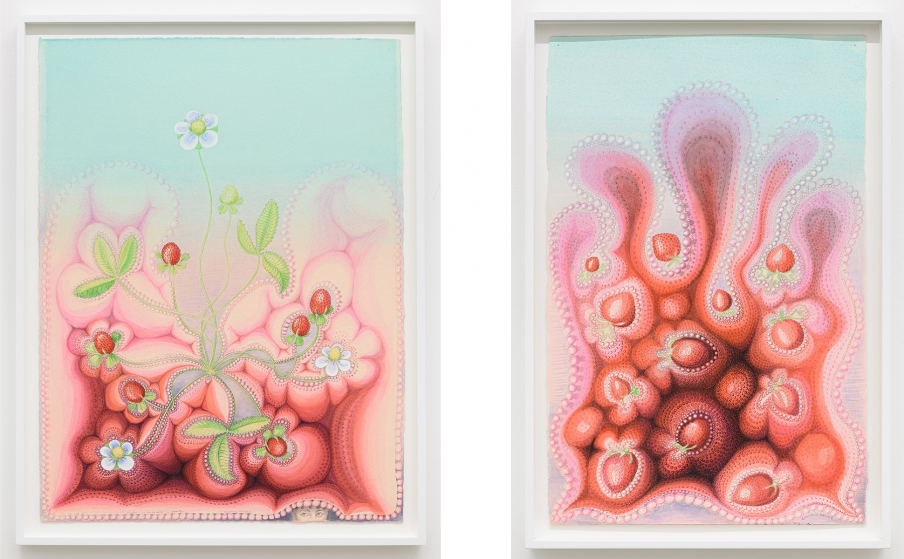 Left:&nbsp;Kinke Kooi,&nbsp;Mimesis (2), 2016;&nbsp;acrylic, gouache, colored pencil on paper,&nbsp;30h x 22 7/16w in/&nbsp;76.20h x 56.99w cm

Right:&nbsp;Kinke Kooi,&nbsp;Immanence (2), 2018;&nbsp;acrylic, gouache, colored pencil on paper,&nbsp;18 1/8h x 11 13/16w in/&nbsp;46.04h x 30w cm

Inquire