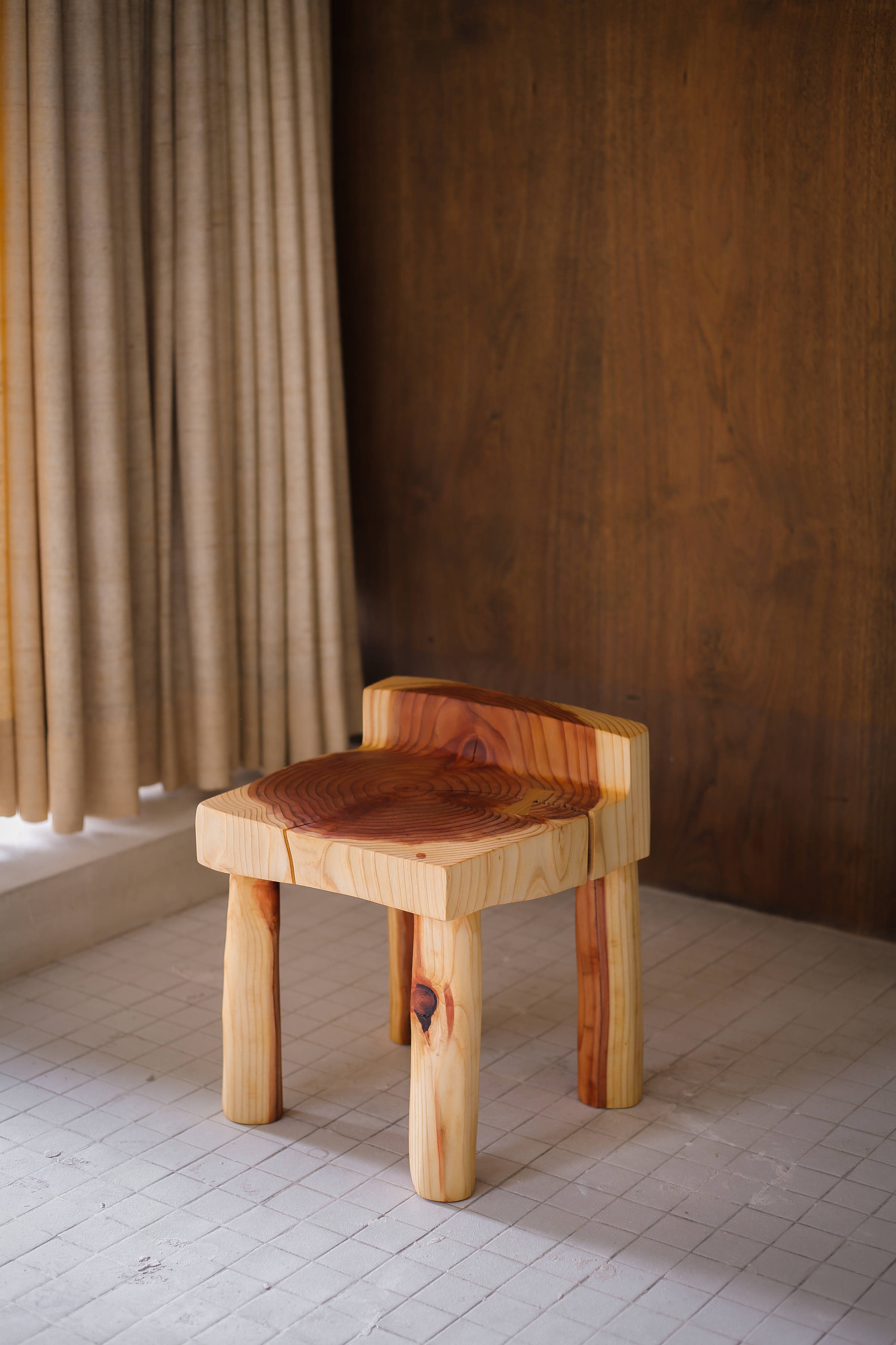 Aurora Chair, 2021
wood (sequoia)
15 3/4h x 12 1/2w x 12 1/2d in
40.01h x 31.75w x 31.75d cm
VS_2021_0025
&nbsp;